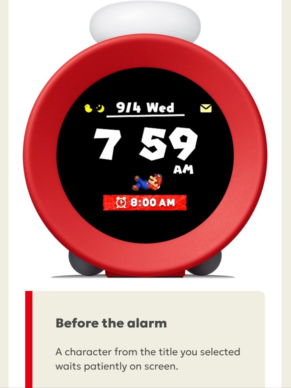 Nintendo Alarmo Sound Clock - Zelda, Mario, Pikmin and More - Picture 10 of 15